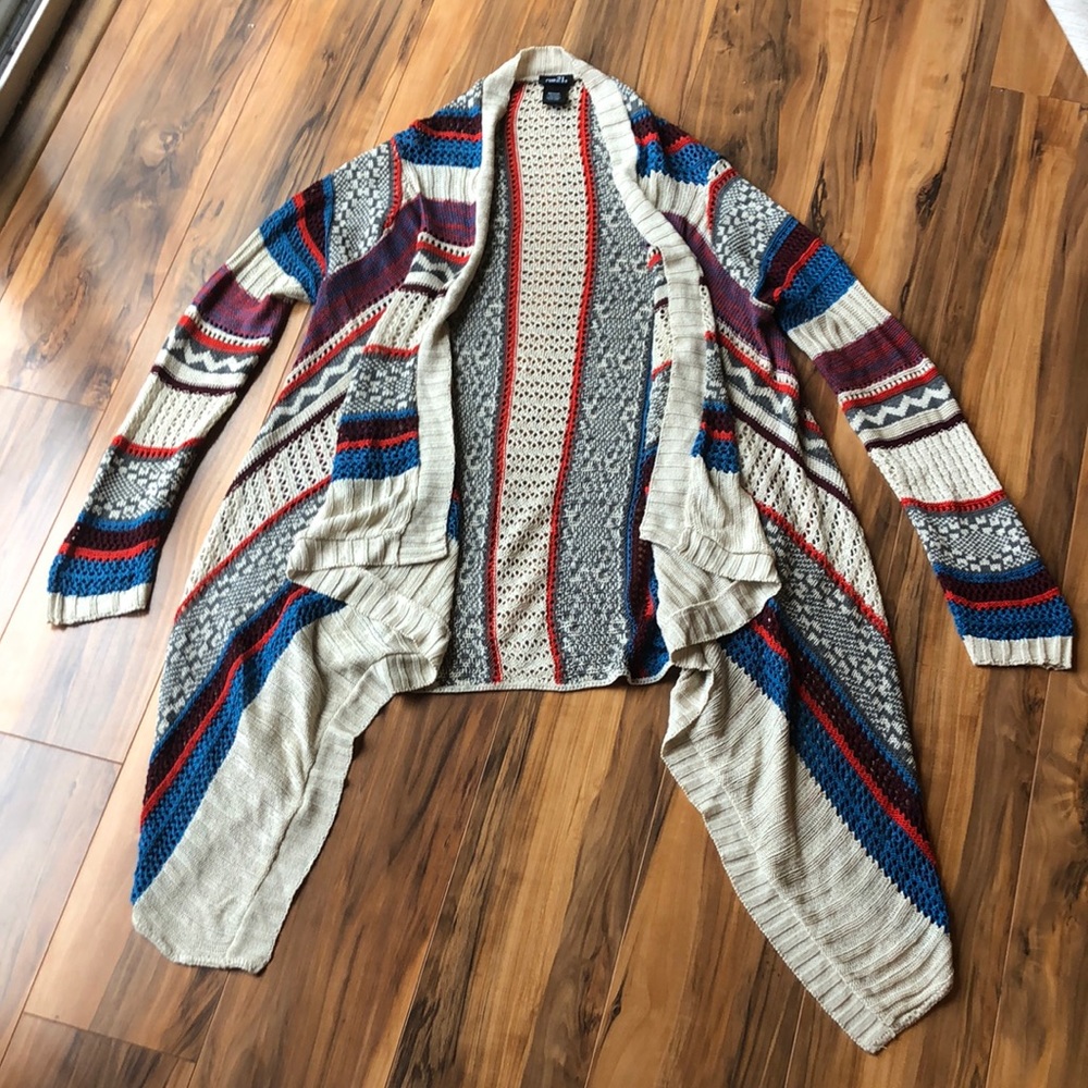 Rue21 Striped Cardigan Sweater
